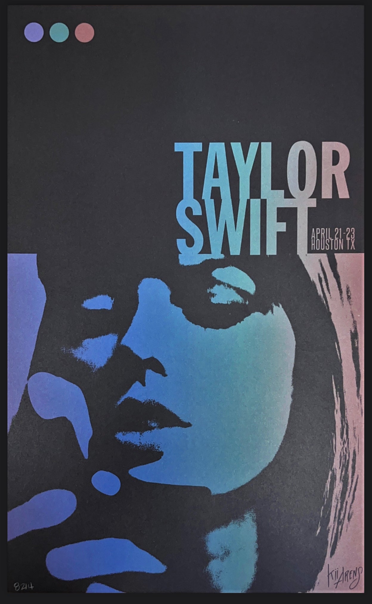 Taylor Swift Eras Tour Houston Replica VIP 11x17 Poster