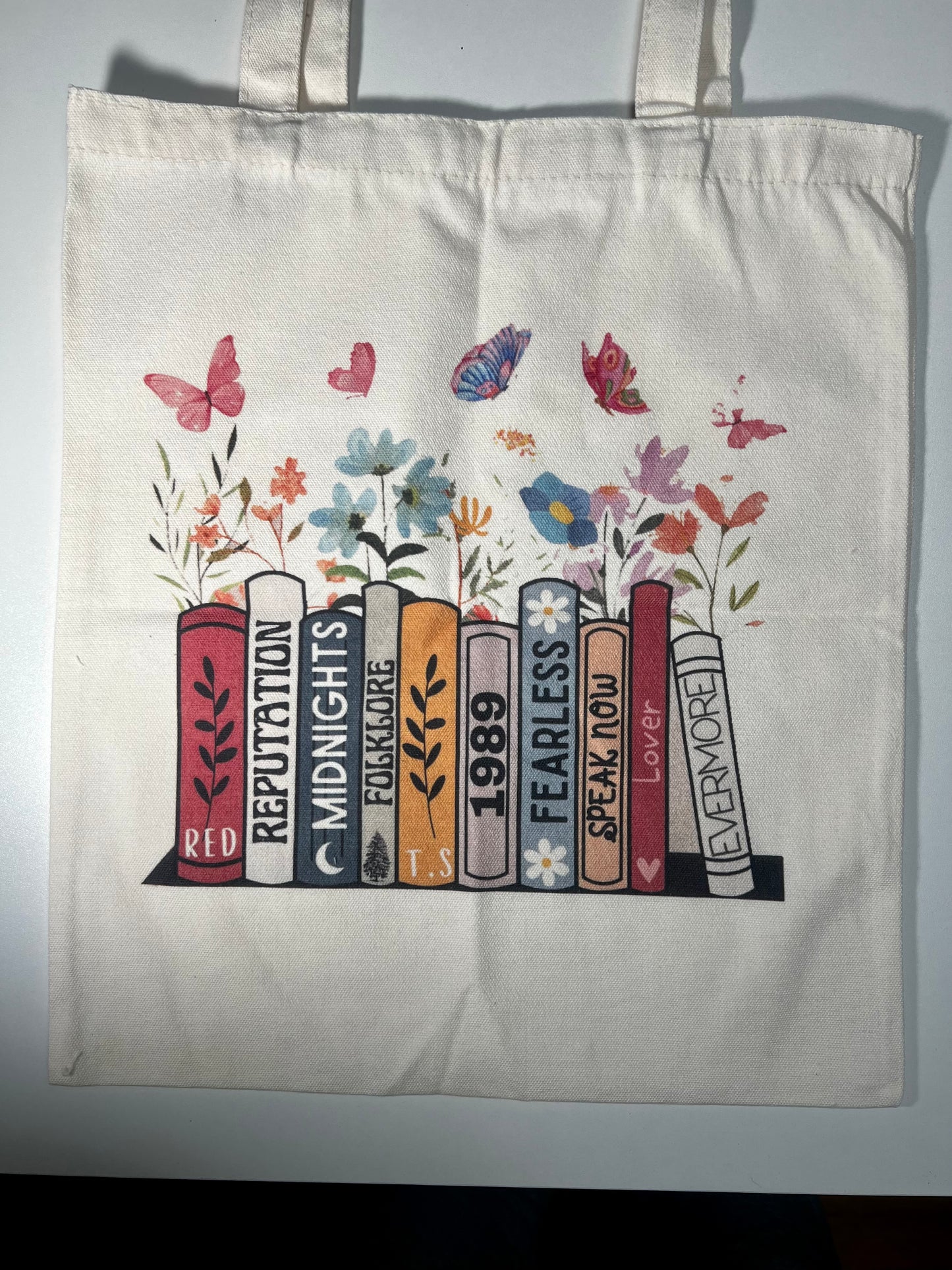 Taylor Swift Album Inspired Canvas Tote Bag