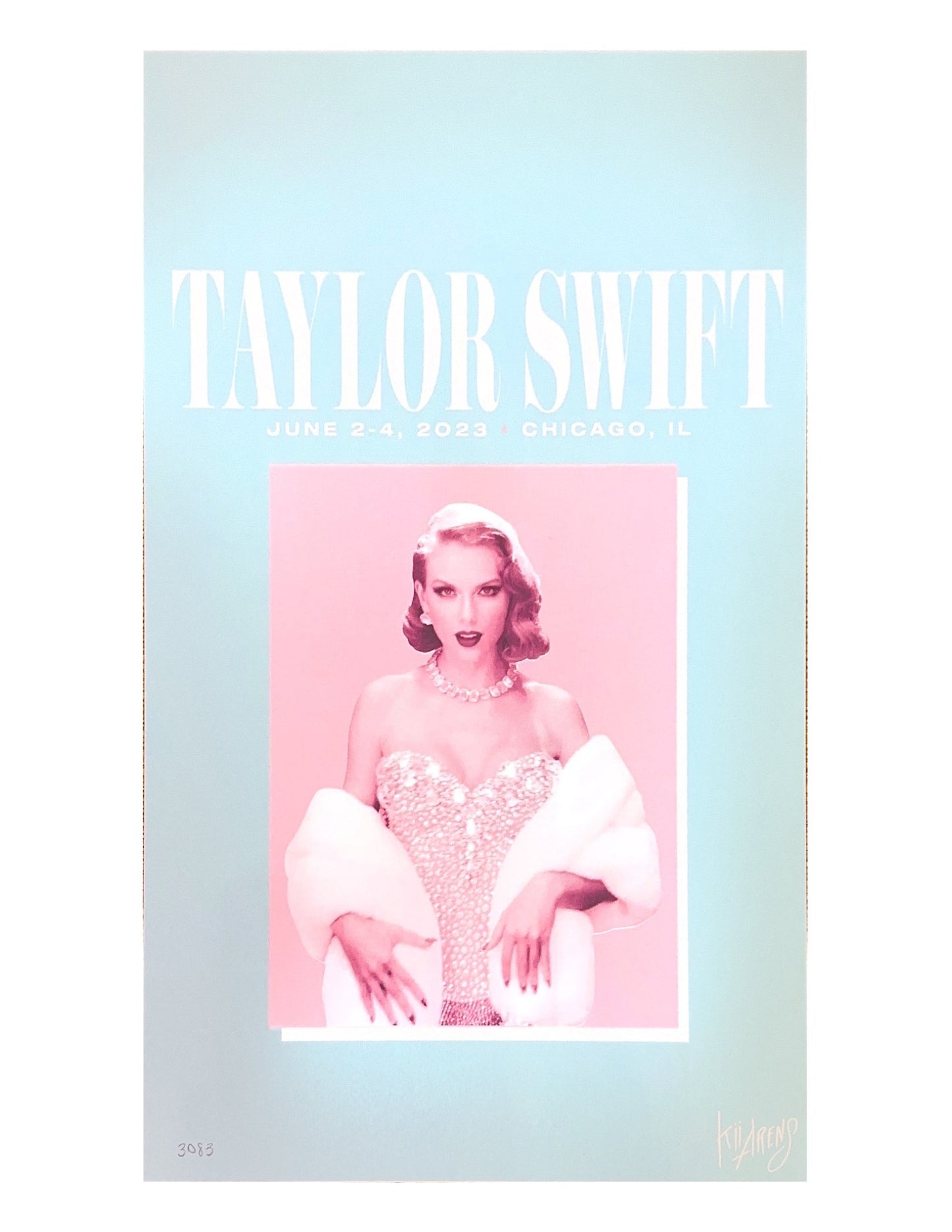 Taylor Swift Eras Tour Chicago Replica VIP 11x17 Poster