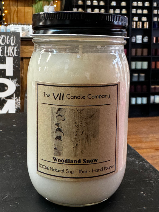 Woodland Snow Candle