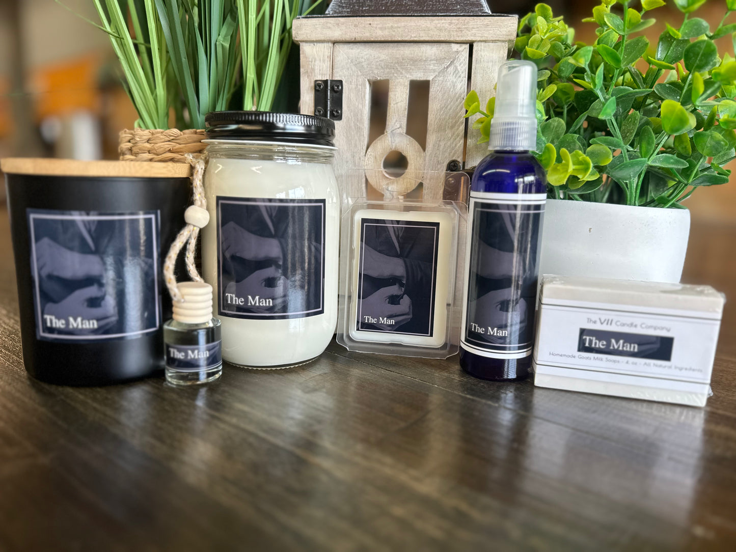 The Man Matte Black Glass Candle