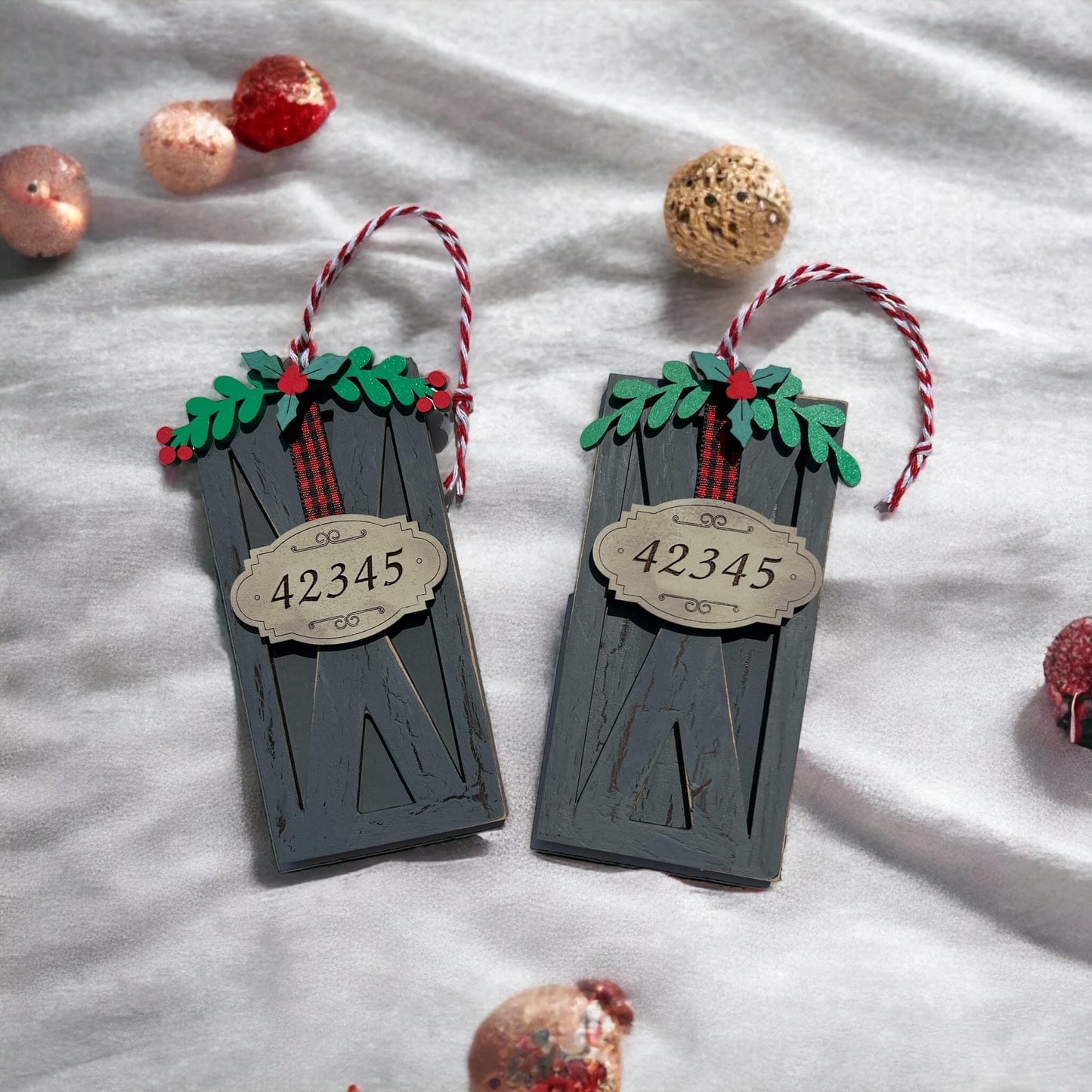 Old Barn Door Greenville 42345 Zip Code Christmas Ornament
