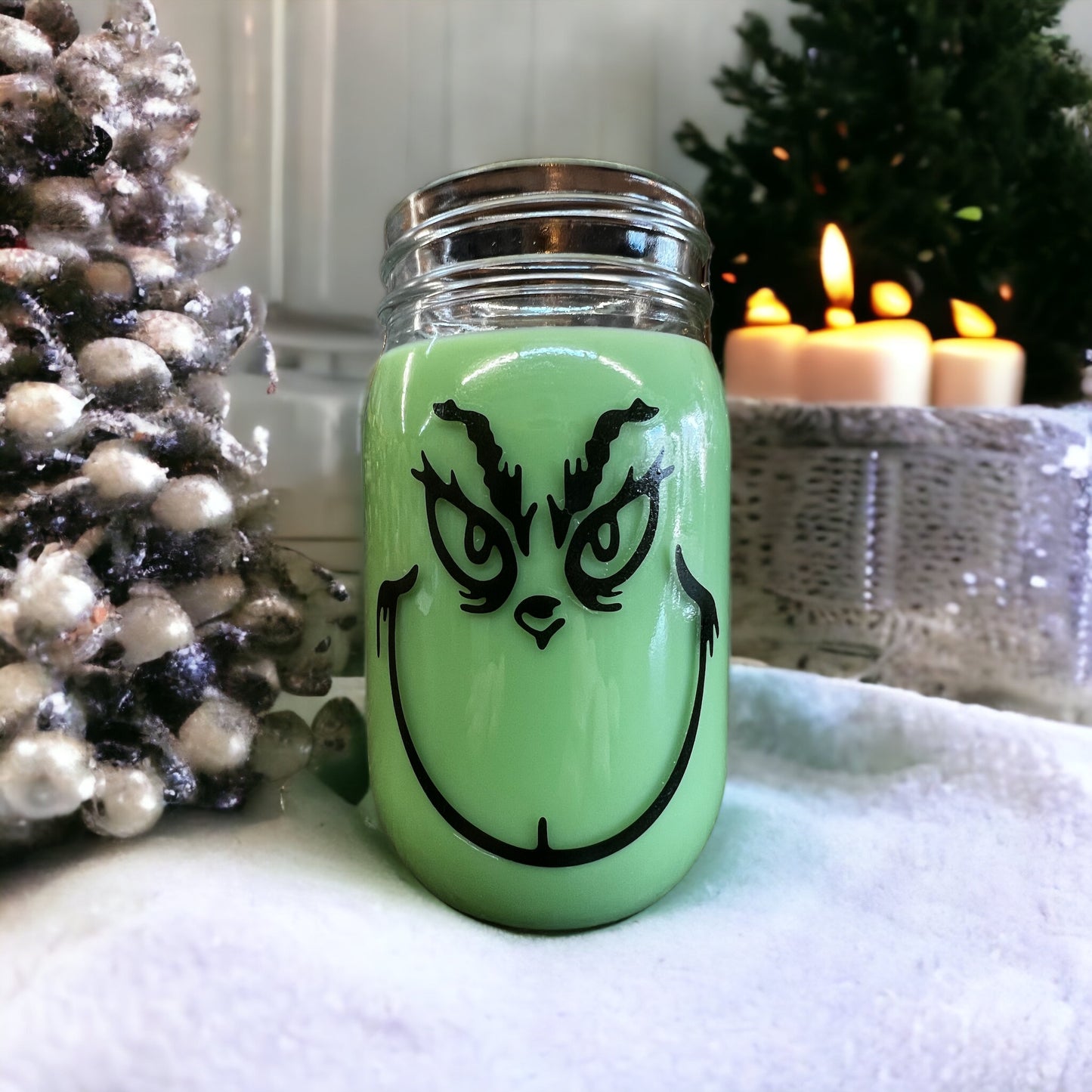 Grinch Candle