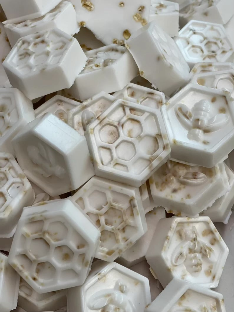 Honeycomb Soaps | Bee Soap | All Natural | Goat Milk | Honey | Oatmeal | Handmade