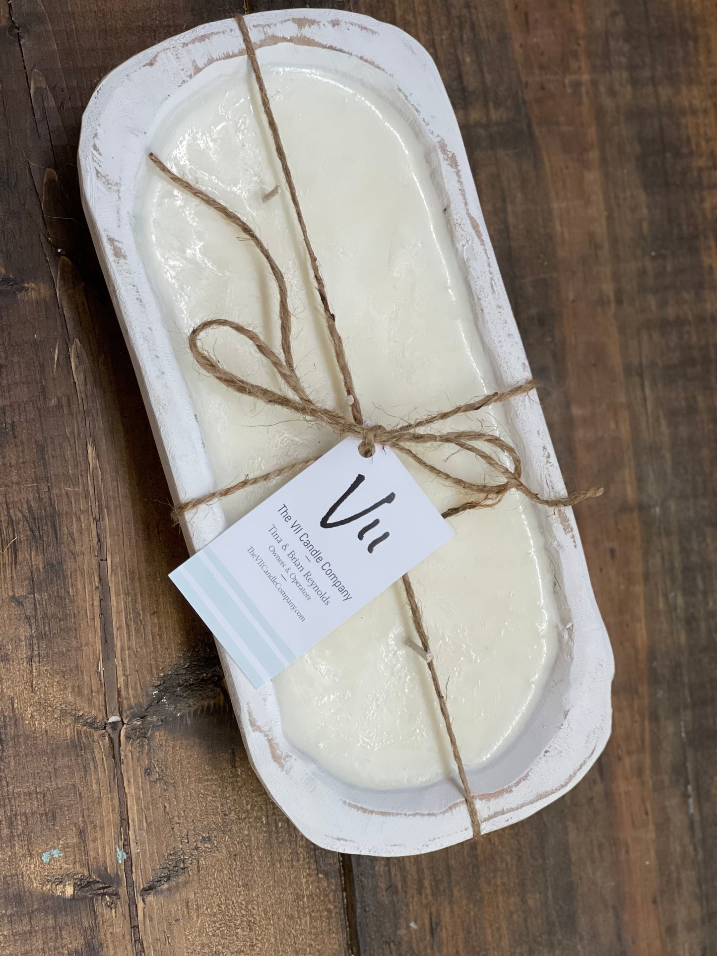 3 Wick Dough Bowl Candle