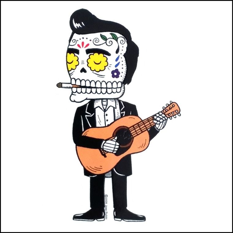 Johnny Cash Premium Sticker