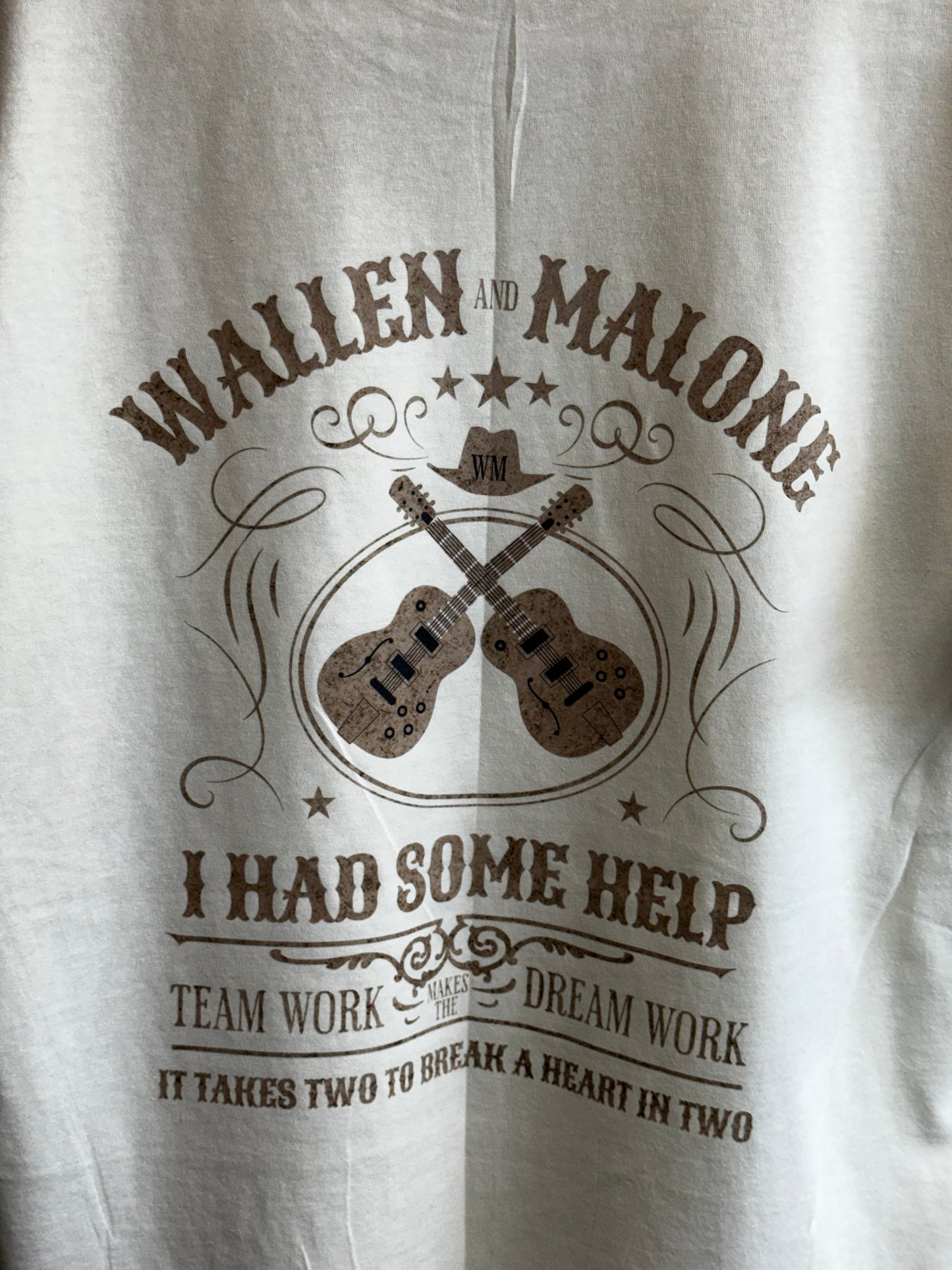 Wallen and Malone I Had Some Help Double Sided T Shirt
