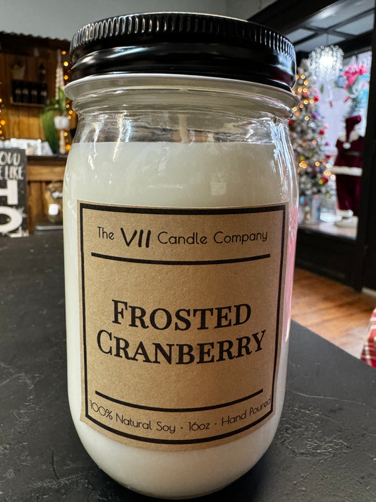 Frosted Cranberry Candle