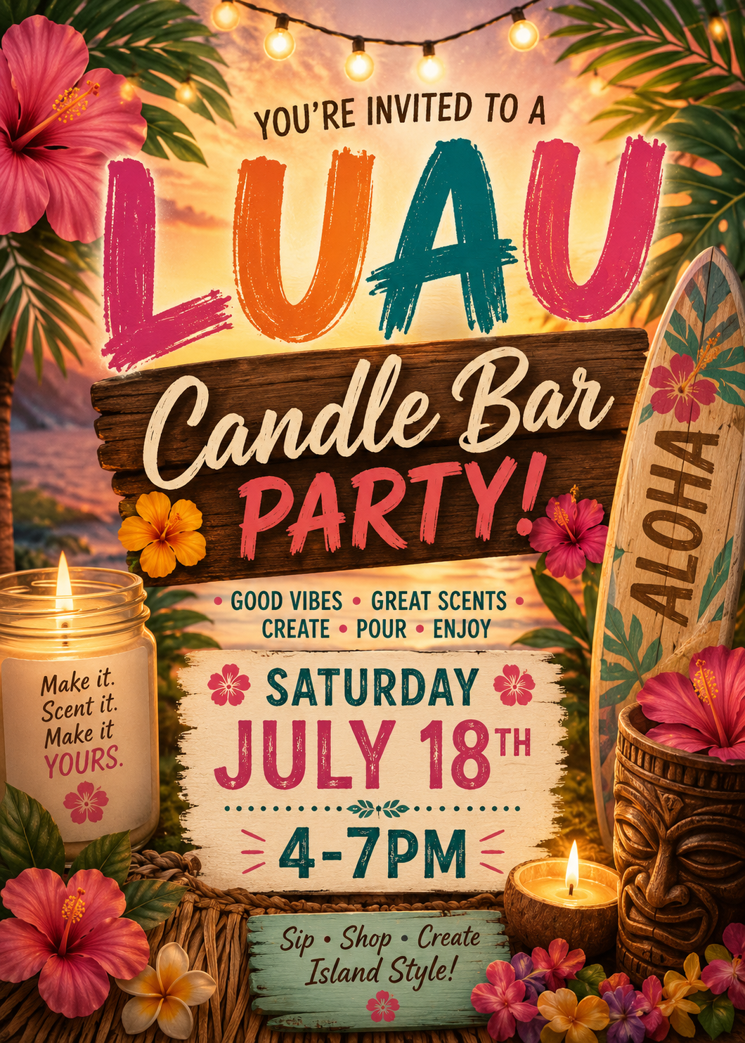 Aloha Candle Bar & Party