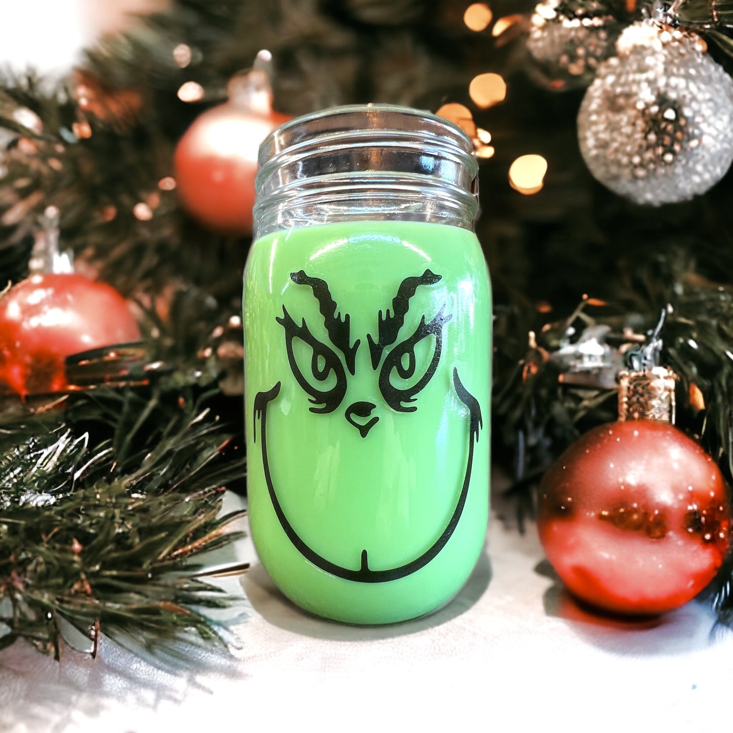Grinch Candle
